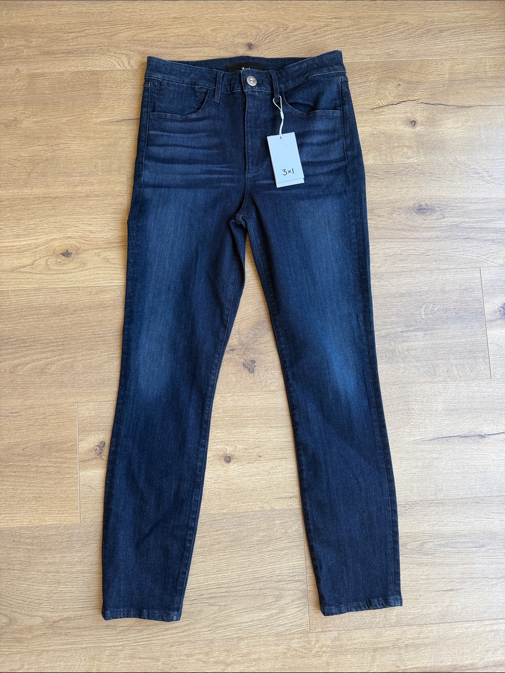 3x1 Women's JAMES W3 Channel Seam High Rise Skinny Stretch Jeans